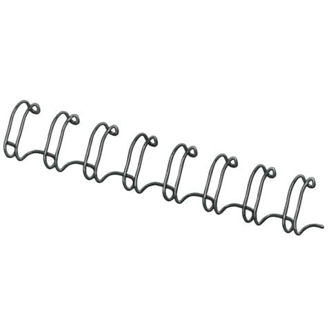 Dorsi metallici FELLOWES nero 6 mm - - capacità 1-35 fogli conf.100 - 53218